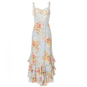 YUMI KIM Dress size large ($248 retail) Floral Sleeveless Maxi Dress